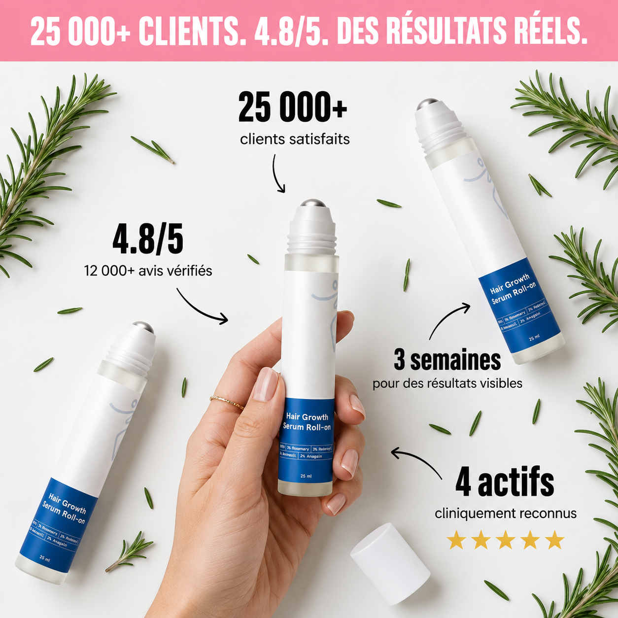 Femeelle Hair Growth Serum Roll-On